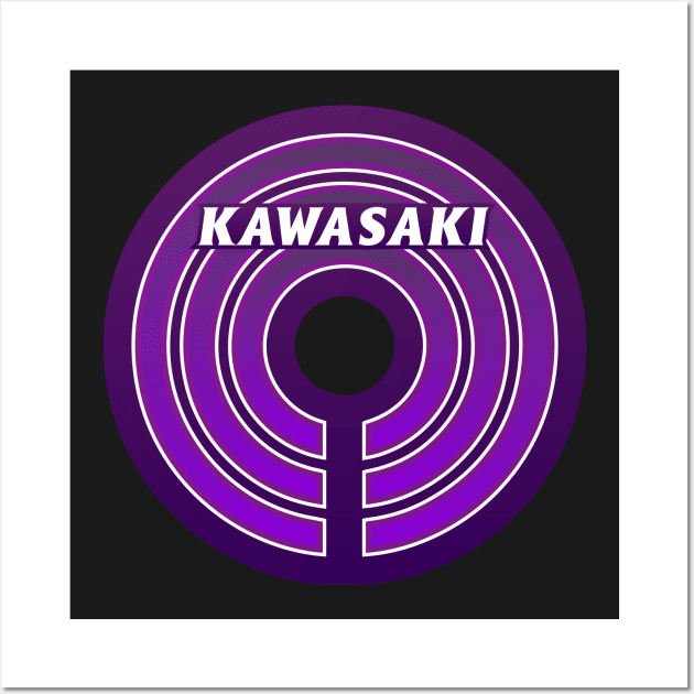 Kawasaki Municipality Japanese Symbol Wall Art by PsychicCat